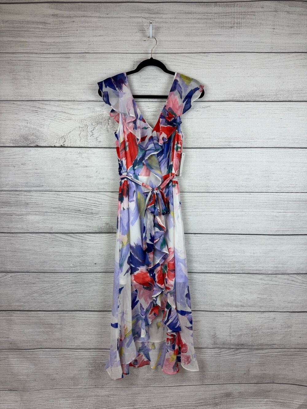 Harper Rose Women's Colorful Ruffle Floral High Low Dress Size 10